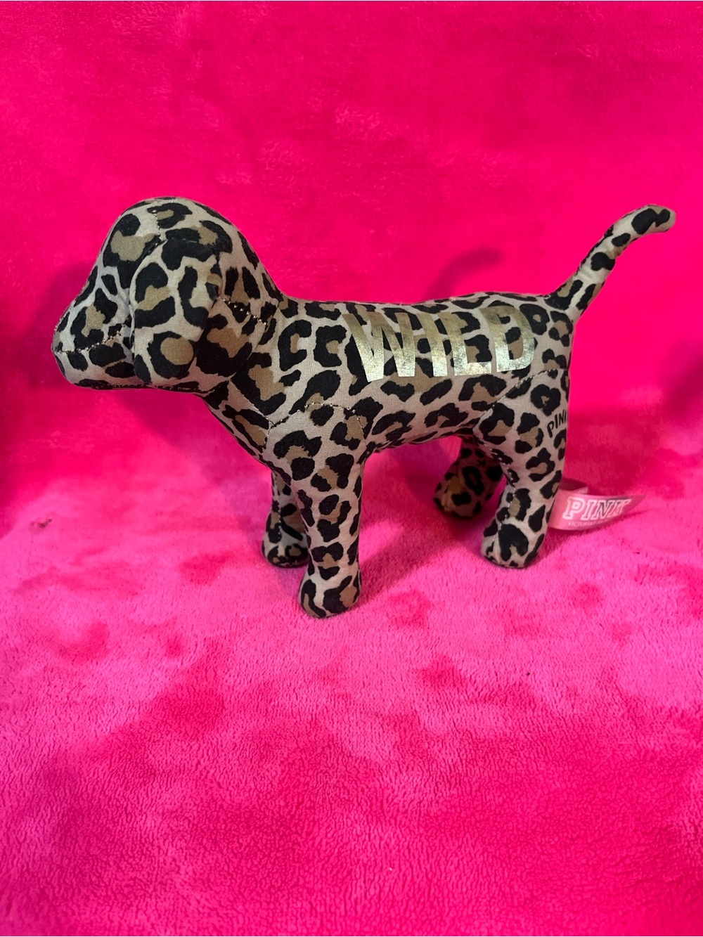 Super Rare PINK Victoria's Secret Leopard Print with Gold WILD